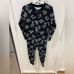 Dinosaur Print Black Onesie 6t